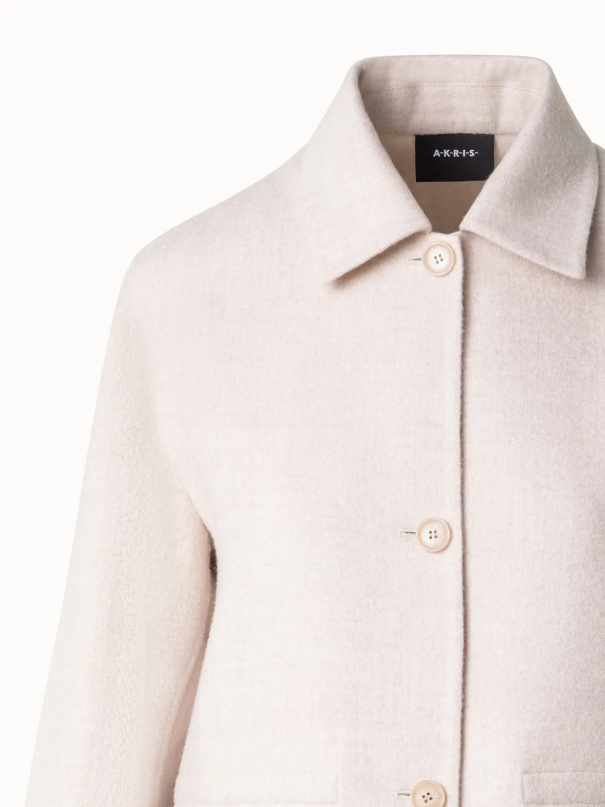 Oversize Cashmere Shirt Jacket