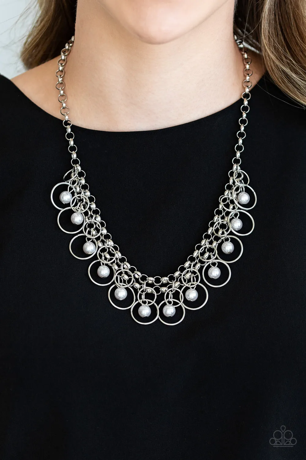 Paparazzi Party Time Necklace Silver