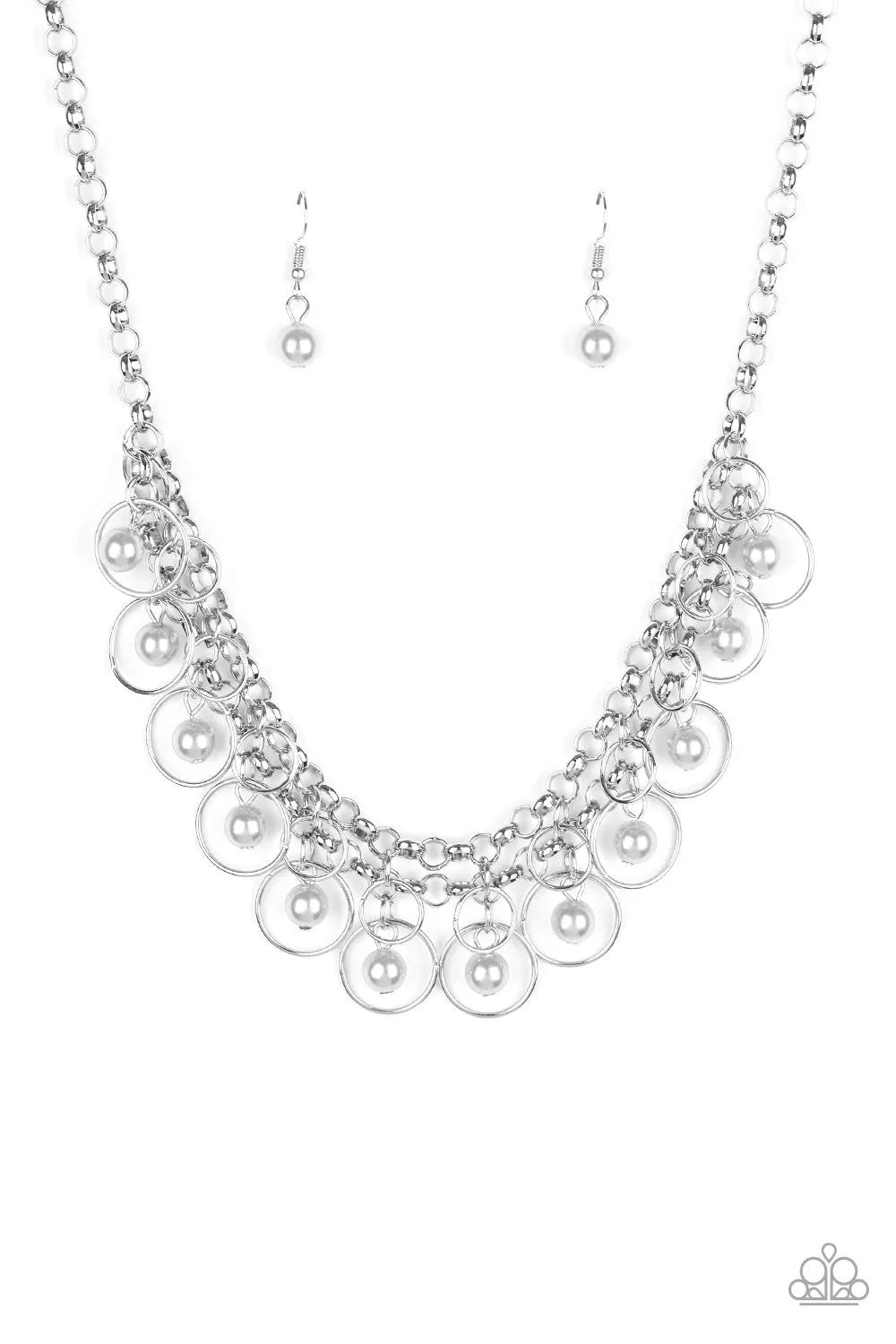 Paparazzi Party Time Necklace Silver