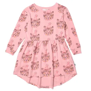 Party Tigers Dress - Light Rose