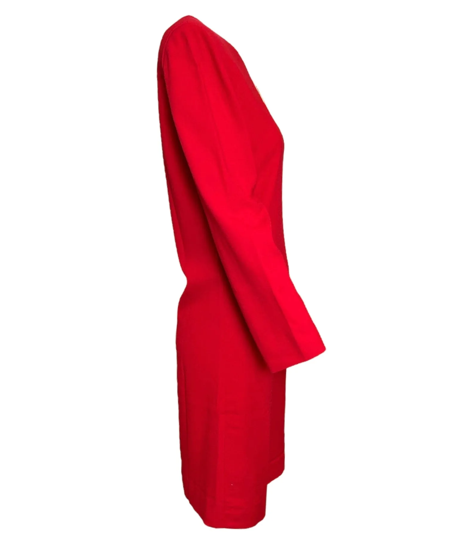 Pierre Cardin Haute Couture Red Mod Butterly Shift Dress