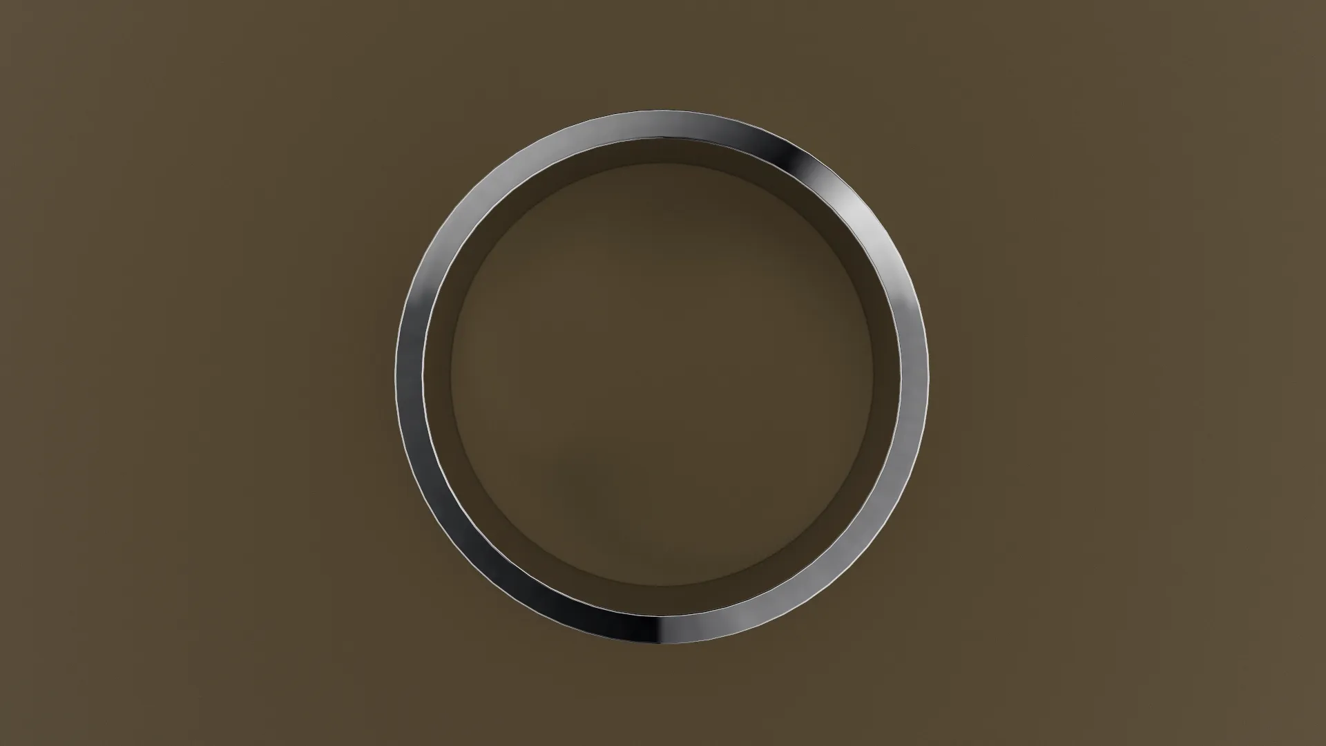 Polished White Gold 8mm Flat Wedding Band