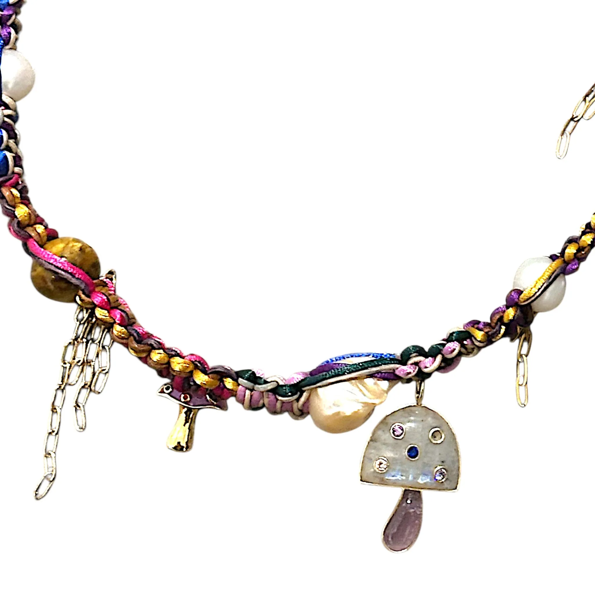 PSYCHADELIC LAVENDER ROCKSTAR CHOKER