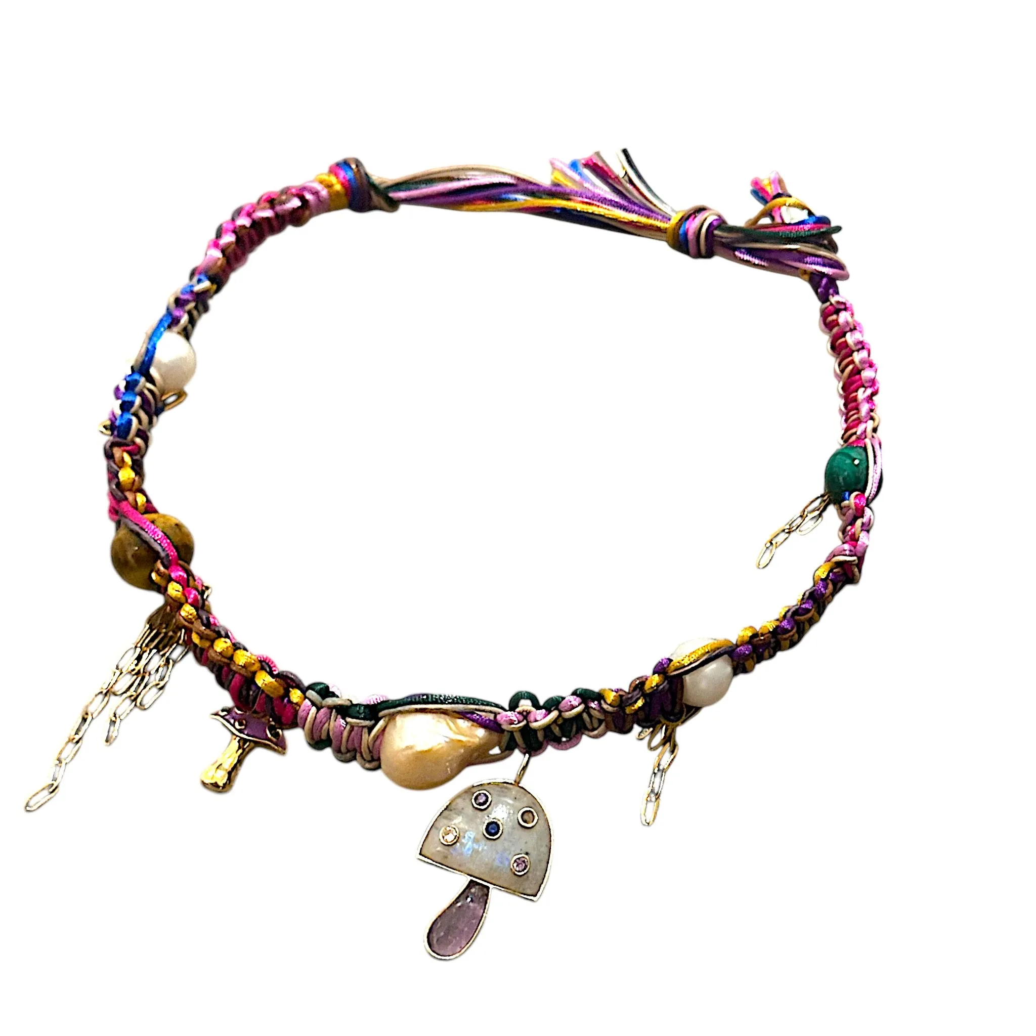 PSYCHADELIC LAVENDER ROCKSTAR CHOKER