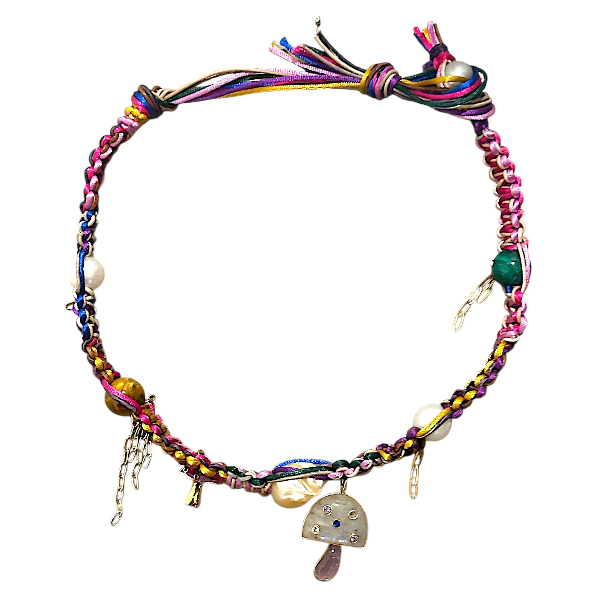 PSYCHADELIC LAVENDER ROCKSTAR CHOKER