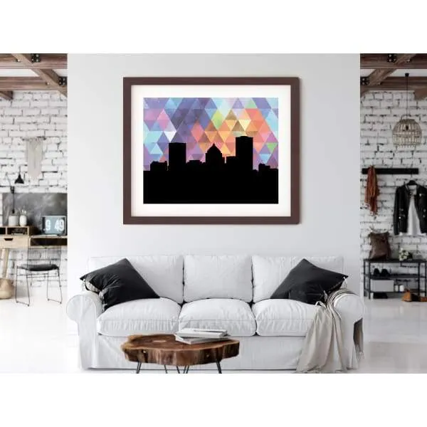 Rochester, New York geometric skyline