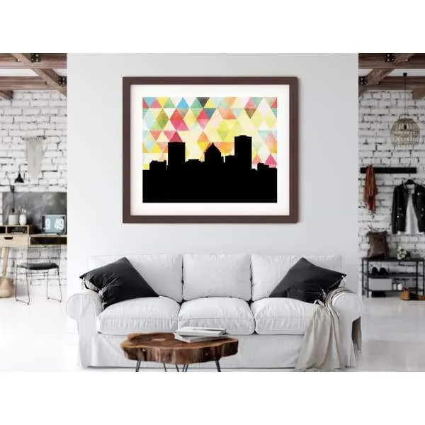 Rochester, New York geometric skyline