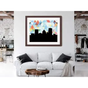 Rochester, New York geometric skyline