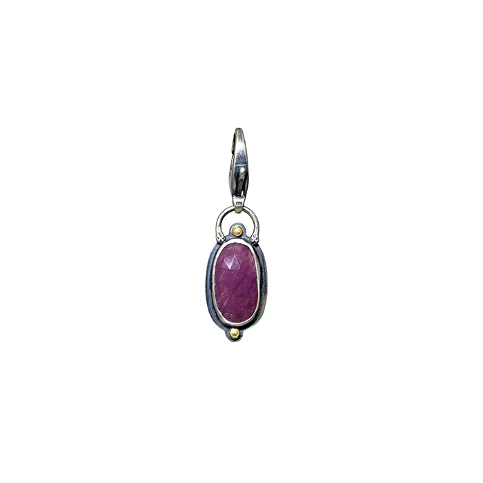 Ruby Charm - Sterling Silver   18k Gold