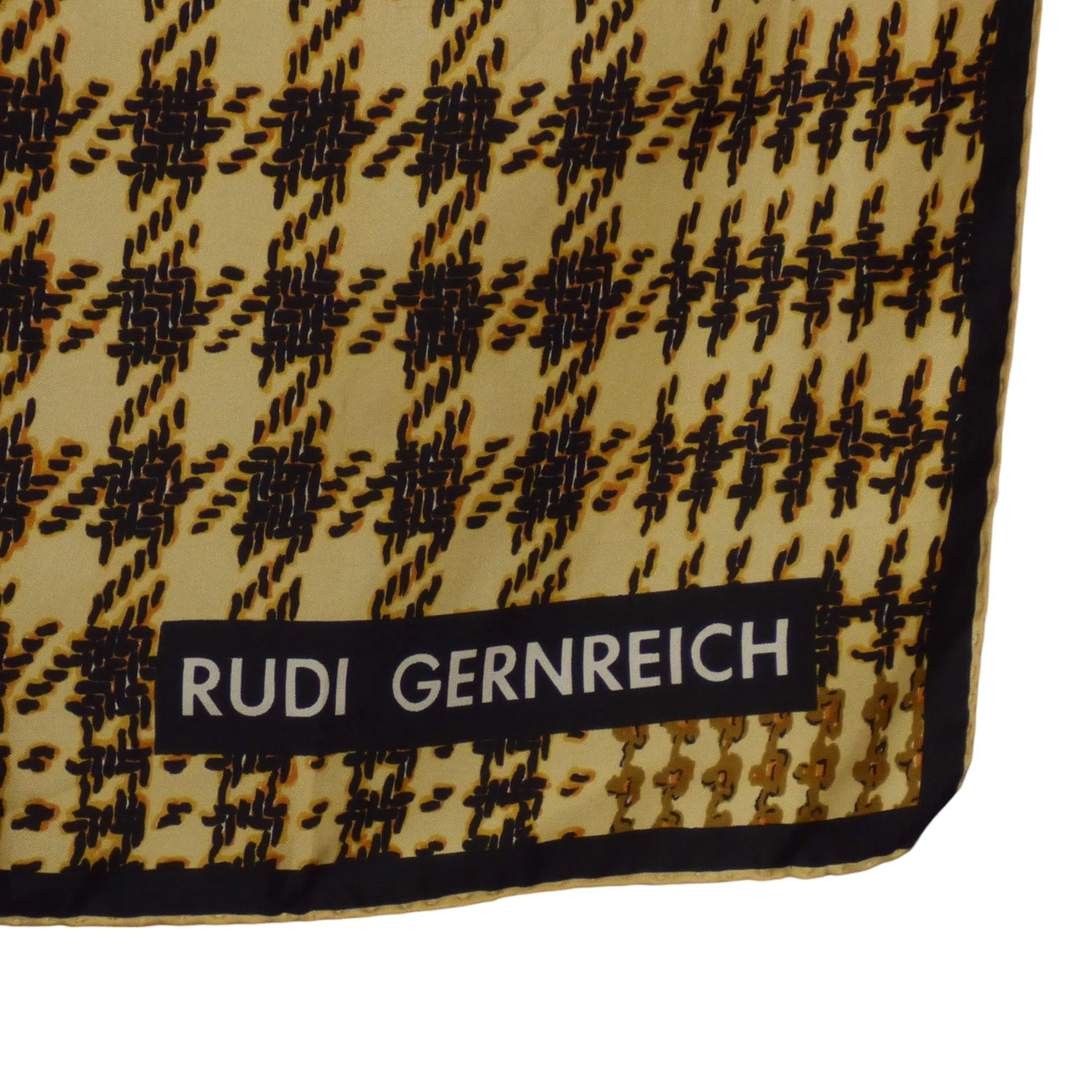 RUDI GERNREICH- Multi Color Print Silk Scarf