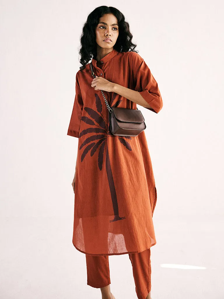 Rustic Palm Tunic Set