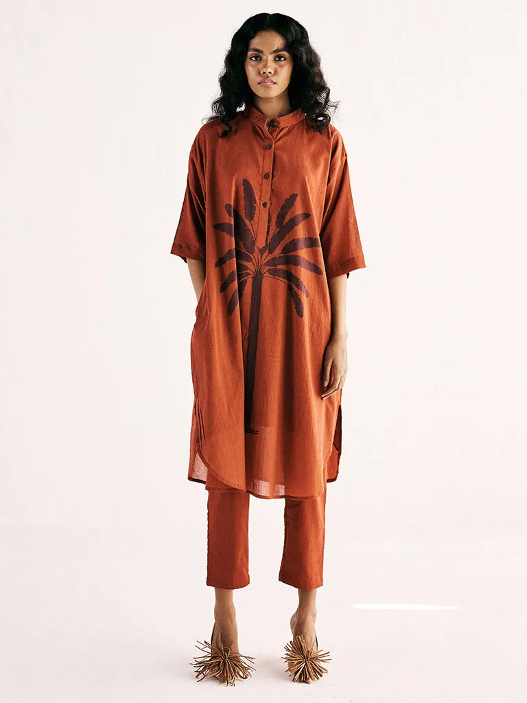 Rustic Palm Tunic Set