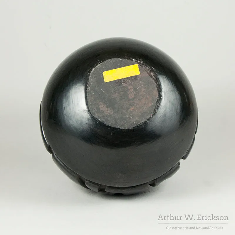 Santa Clara Incised Blackware Jar