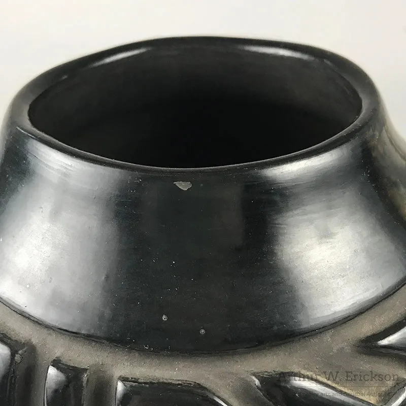 Santa Clara Incised Blackware Jar