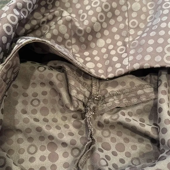 See By Chloe Printed Bermuda Dressy Short Neutral High Waist Size 6 Brunch EUC