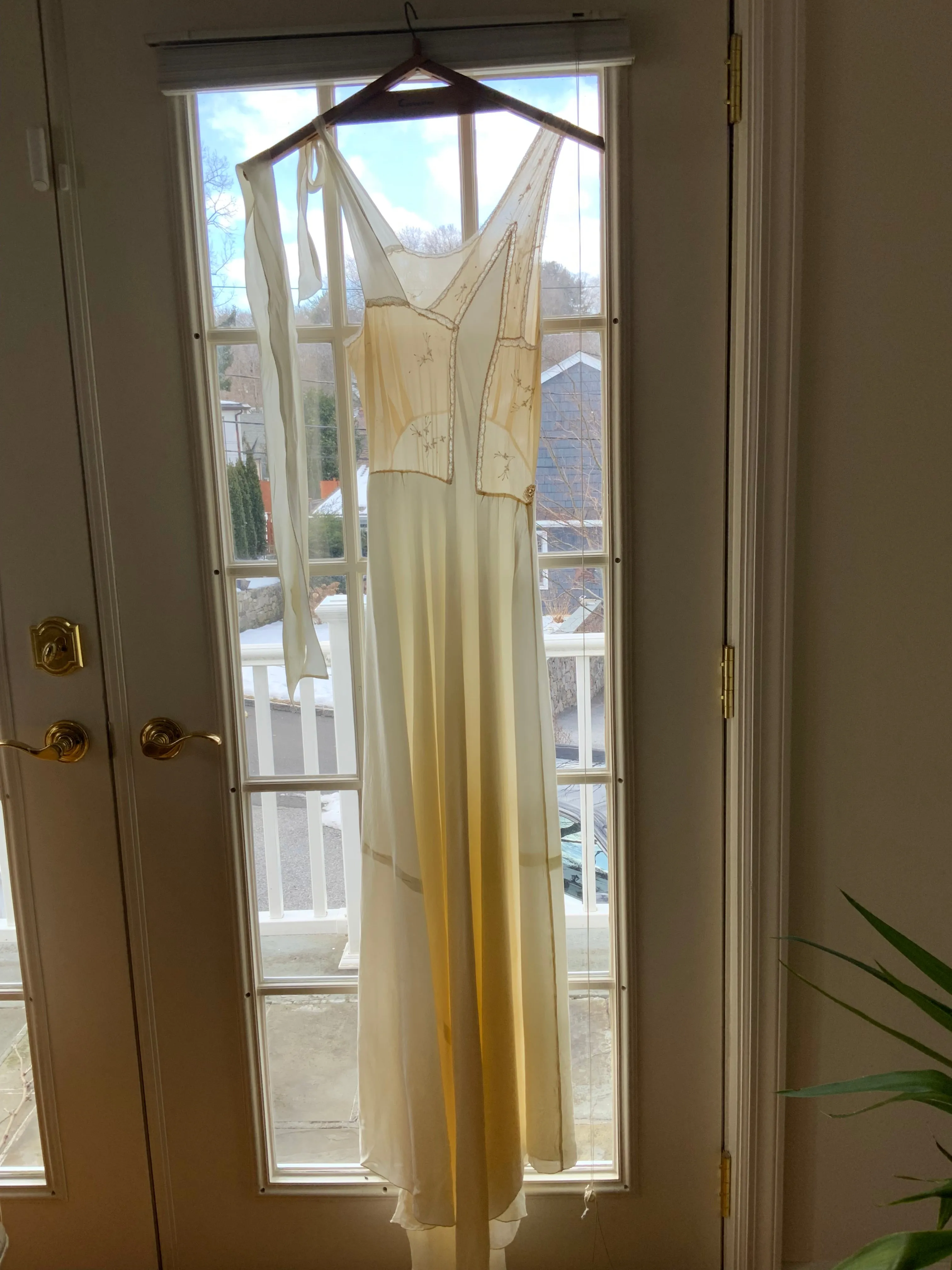 Silk Bridal Nightgown - 30s - 30E