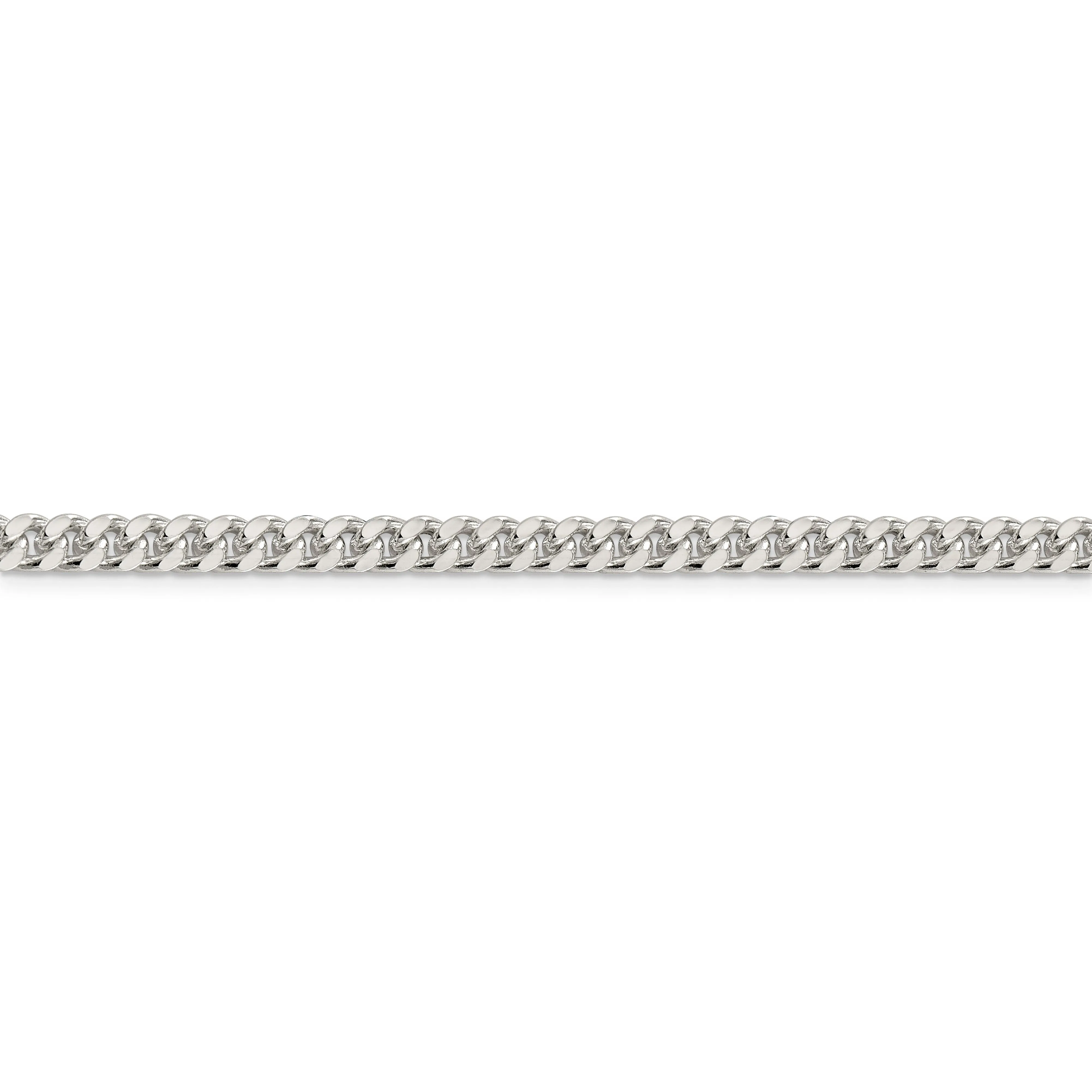 Silver 5.00-mm Solid Domed Link Curb Chain