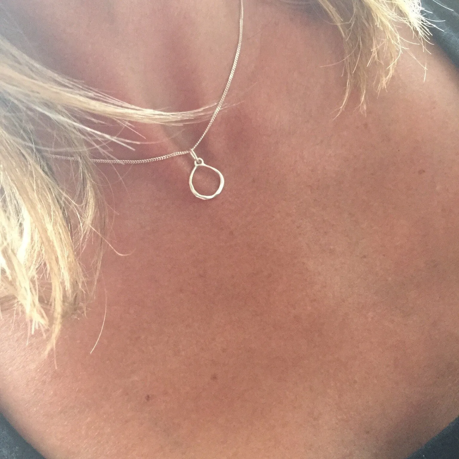 Silver Circle Necklace