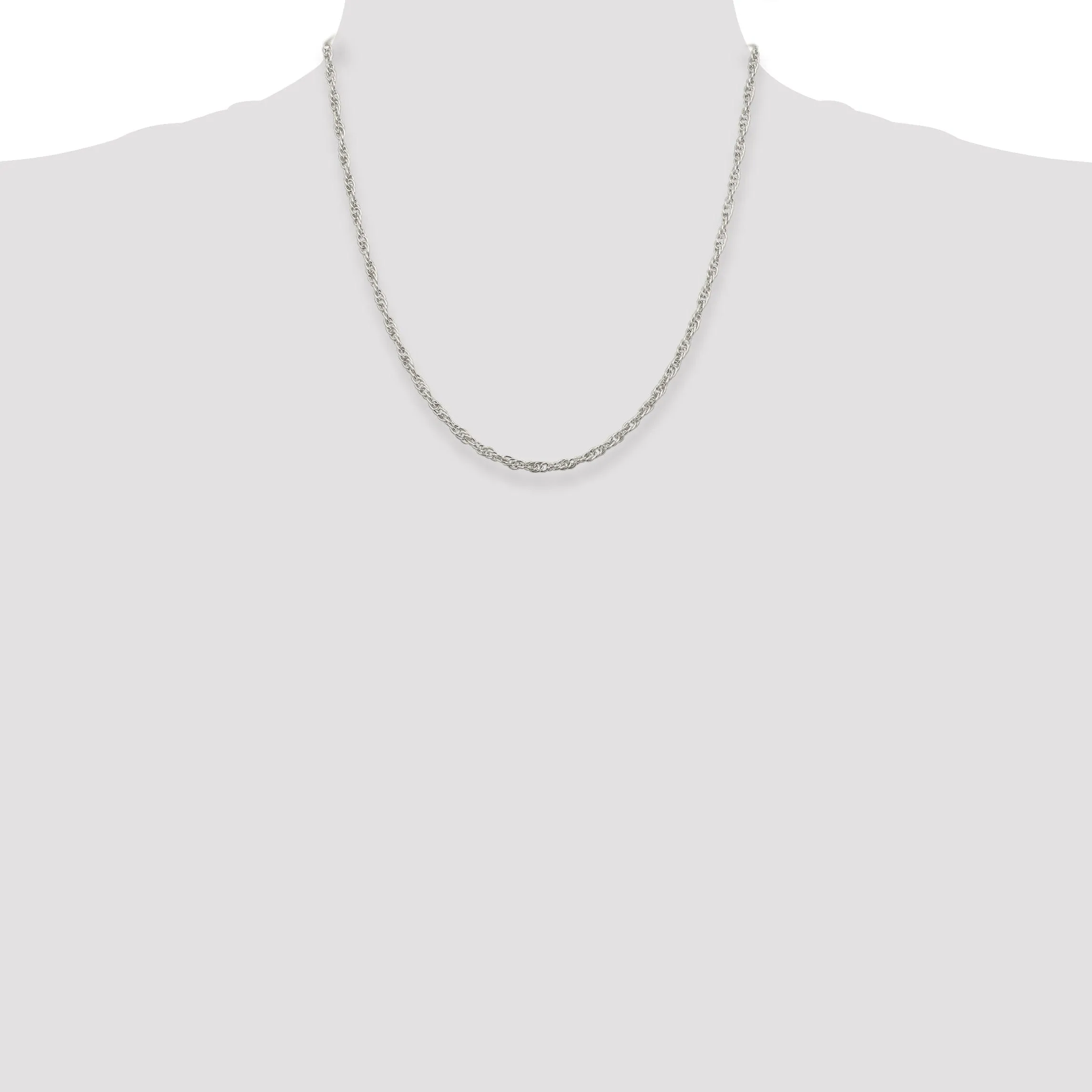 Silver Polished 2.75-mm Loose Rope Chain