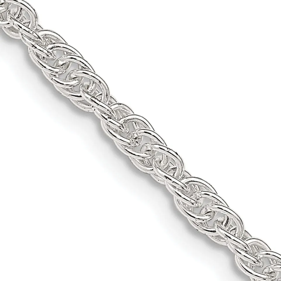 Silver Polished 2.75-mm Loose Rope Chain