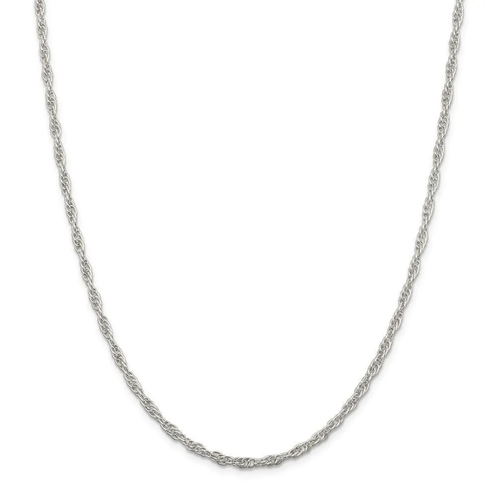 Silver Polished 2.75-mm Loose Rope Chain