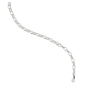 Silver Polished 5.00- mm Fancy Rolo Chain