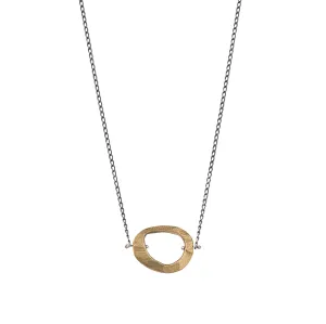 Skipping Stones Simple Necklace in Bronze