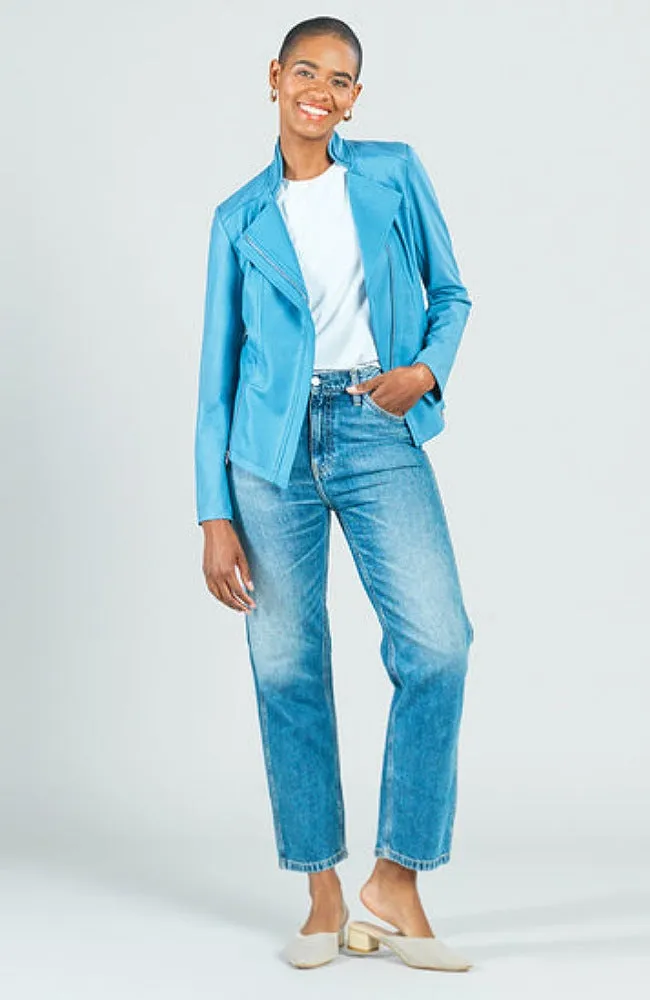 Sky Blue Liquid Leather™ Signature Jacket
