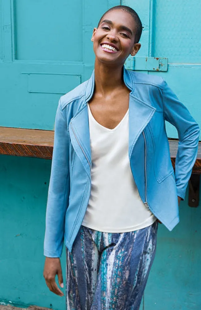 Sky Blue Liquid Leather™ Signature Jacket