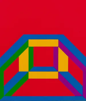 SOL LEWITT "ISOMETRIC FIGURE" LINOCUT, 2004