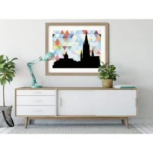 South Bend, Indiana geometric skyline