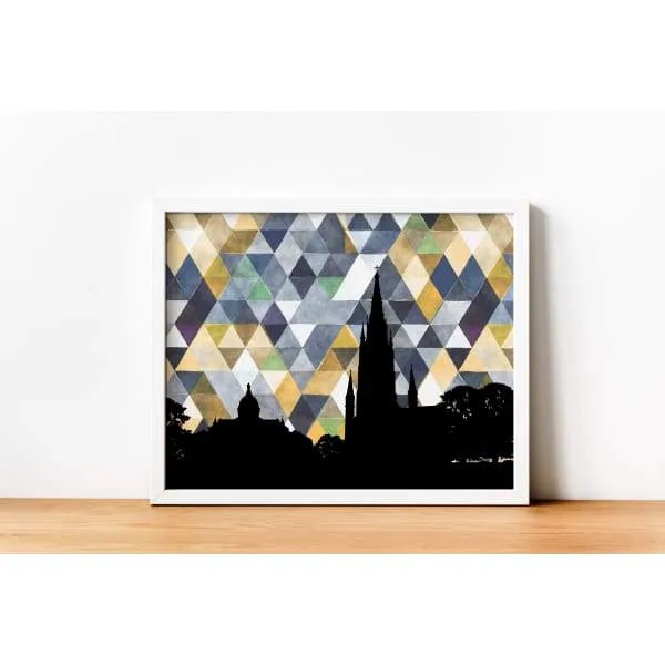 South Bend, Indiana geometric skyline