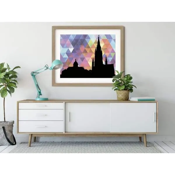 South Bend, Indiana geometric skyline