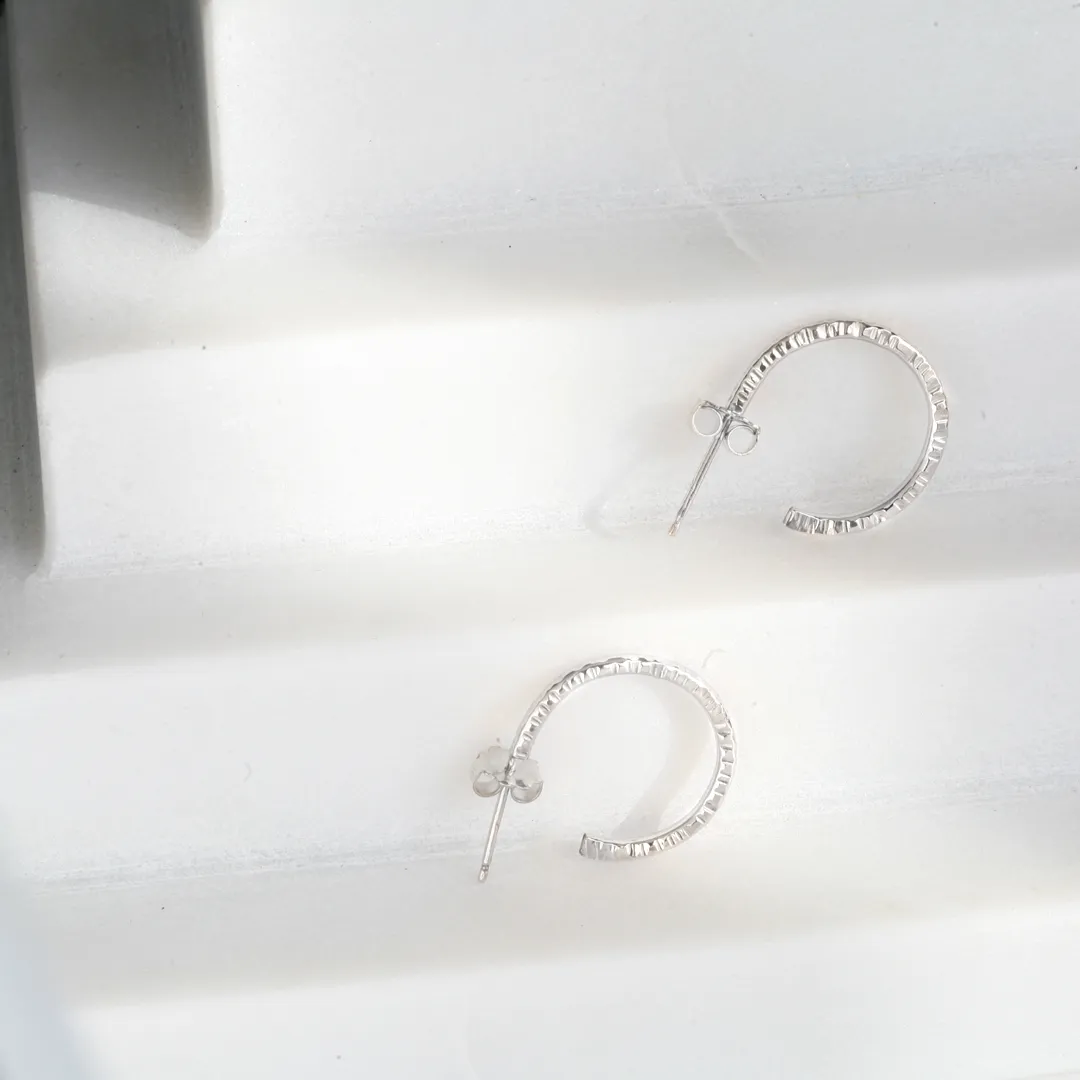 Sparkly Round Hoops Medium - RIPPLE