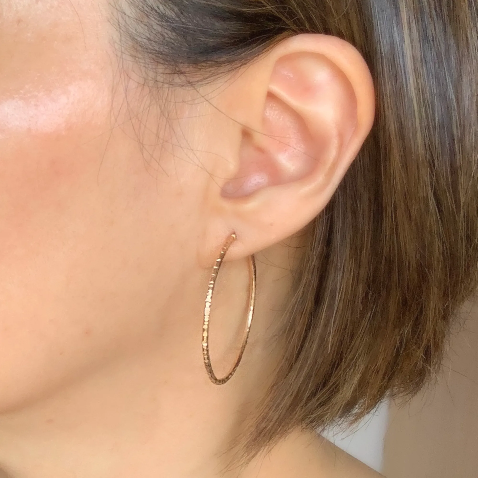 Sparkly Round Hoops Medium - RIPPLE
