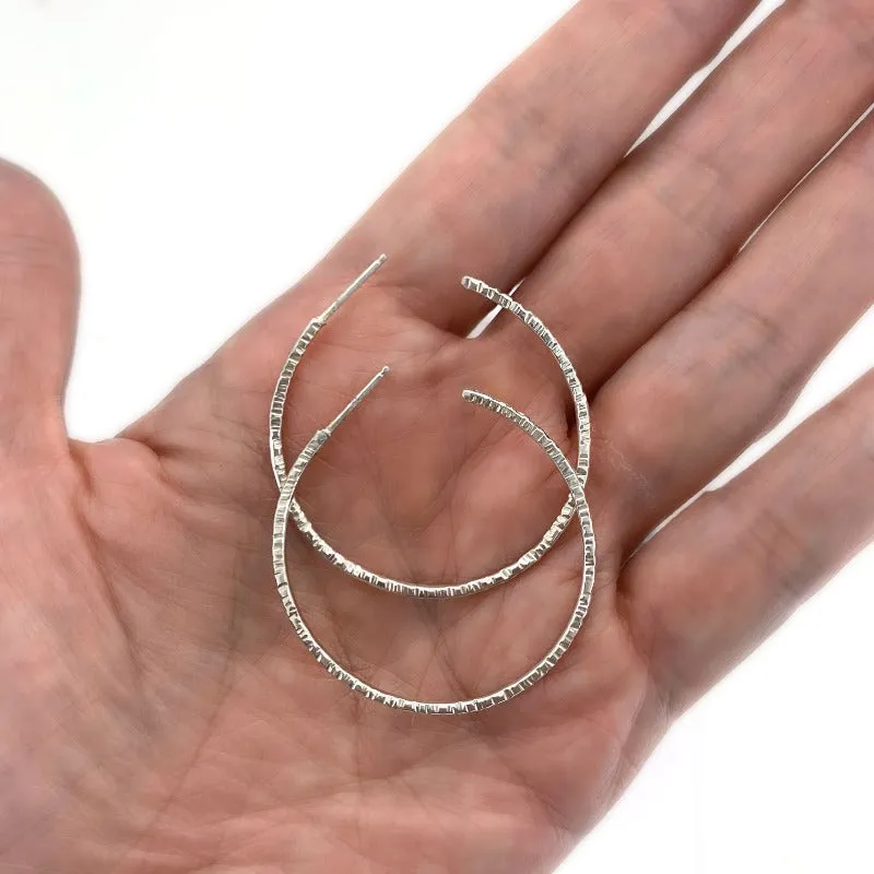 Sparkly Round Hoops Medium - RIPPLE