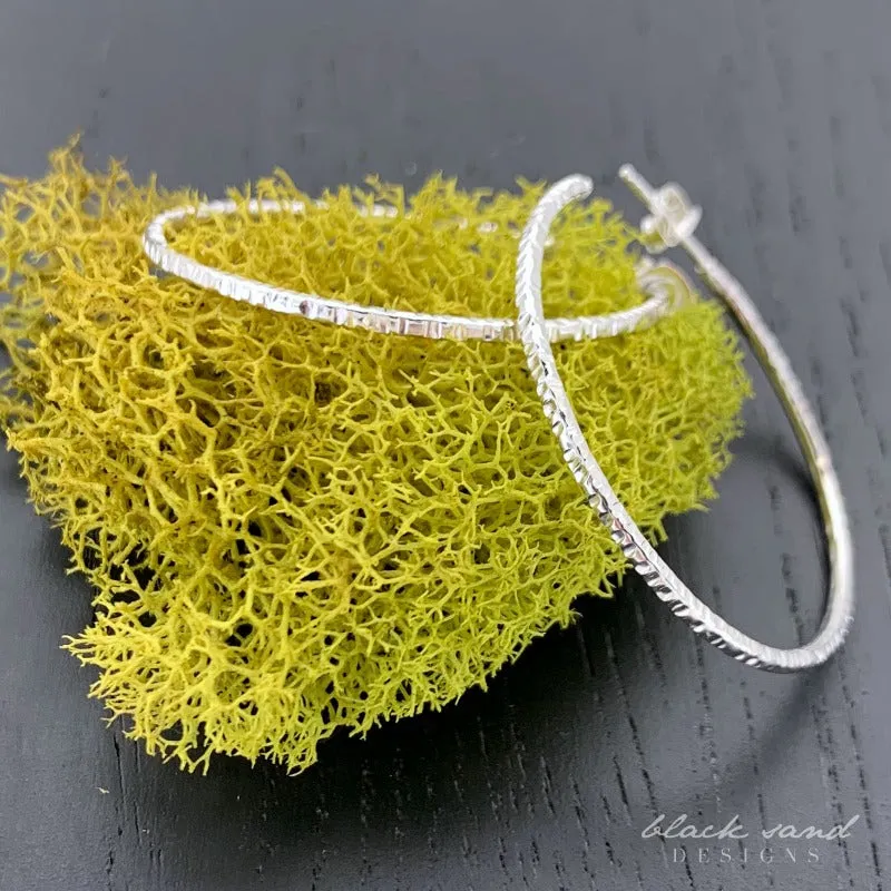 Sparkly Round Hoops Medium - RIPPLE