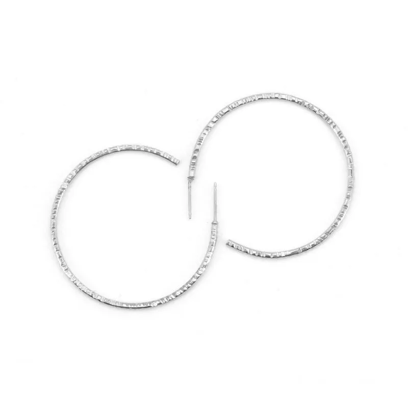 Sparkly Round Hoops Medium - RIPPLE