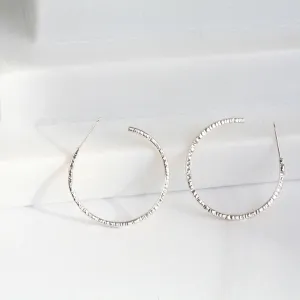 Sparkly Round Hoops Medium - RIPPLE
