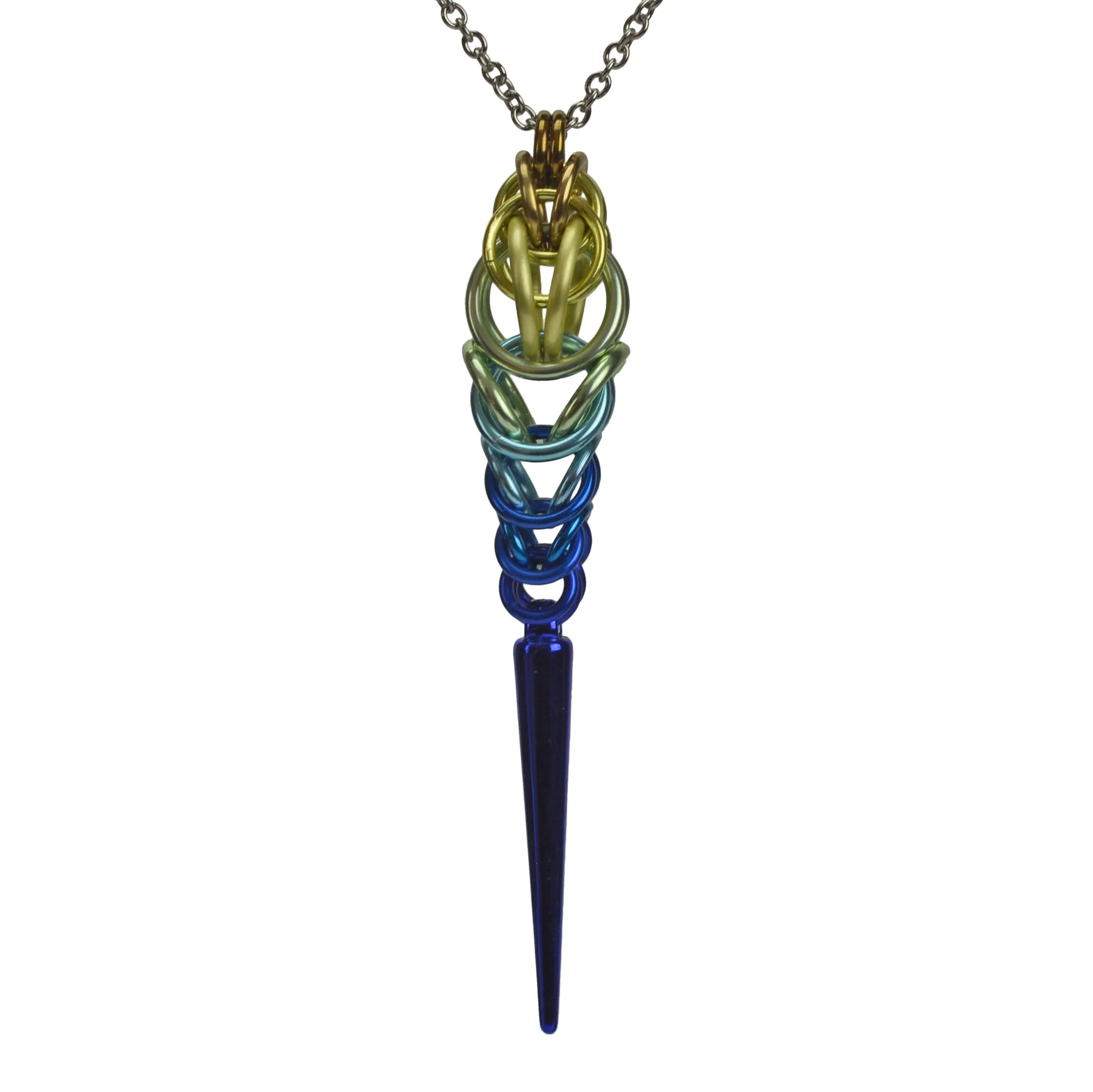Spike Pendant - Rustic Blue