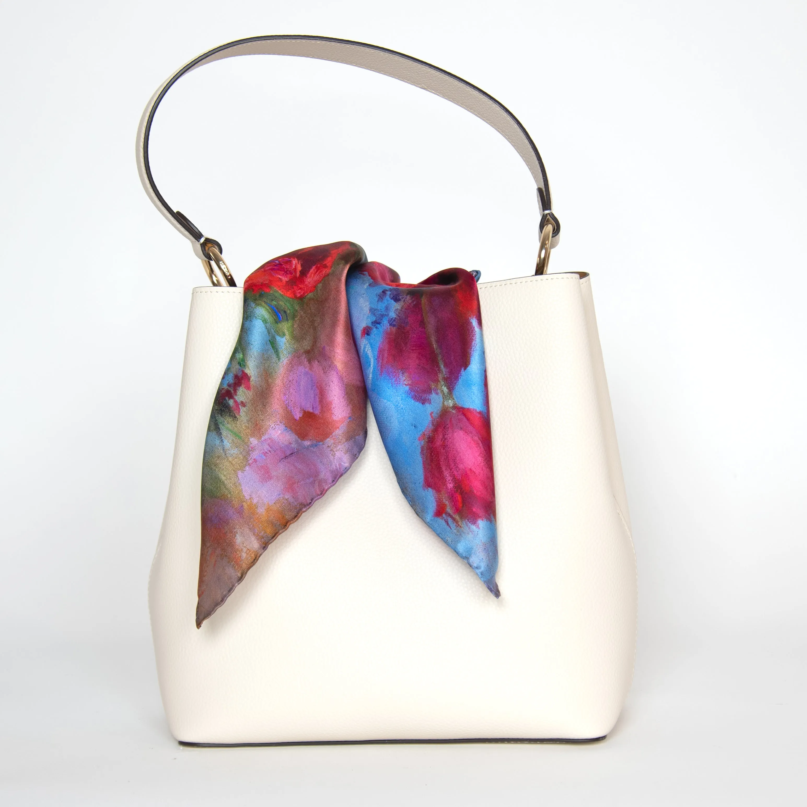 Spring is Coming, 16.5-inch Square Italian Silk Scarf