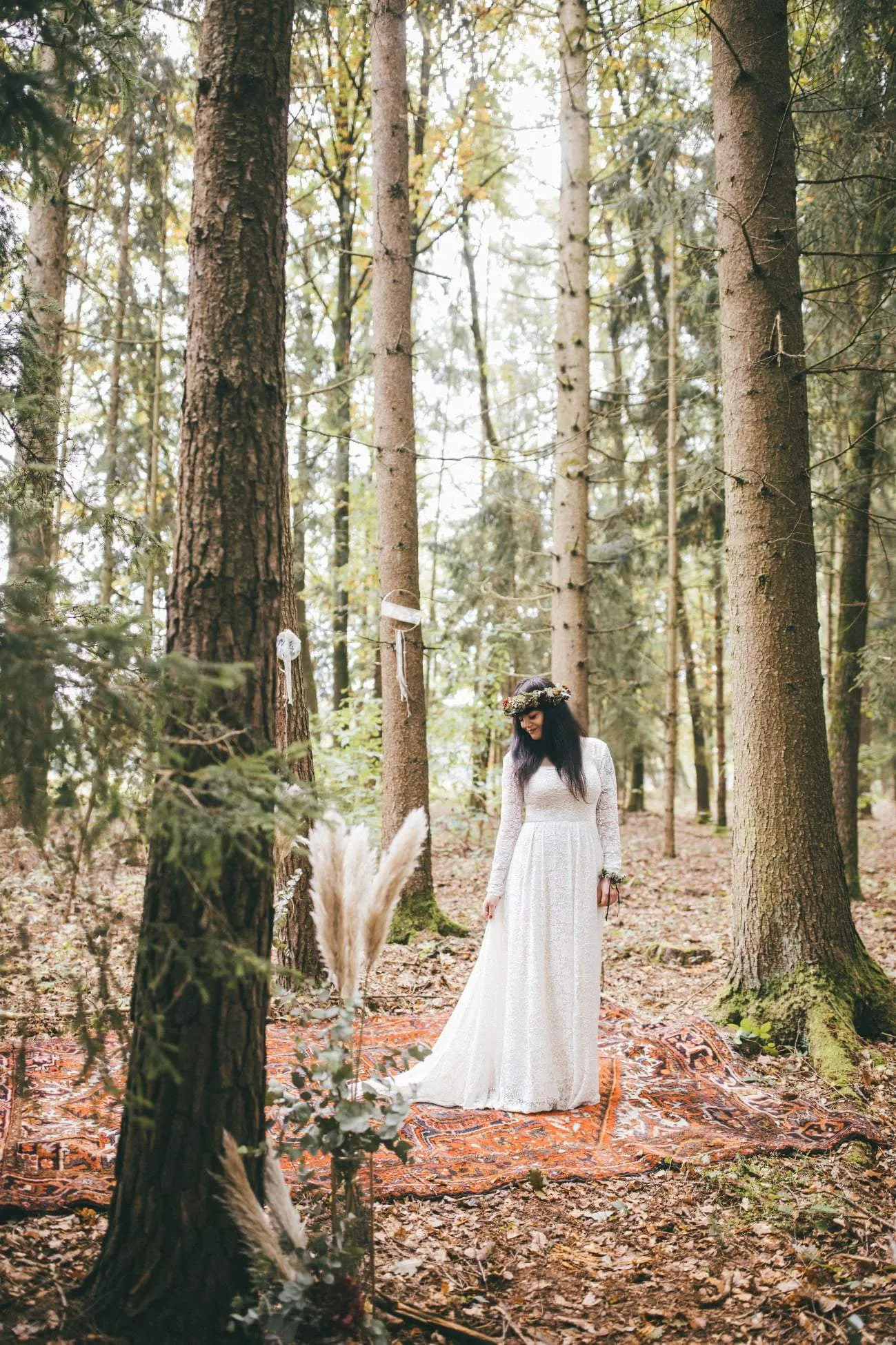 Square Neckline Wedding Train Dress #1207