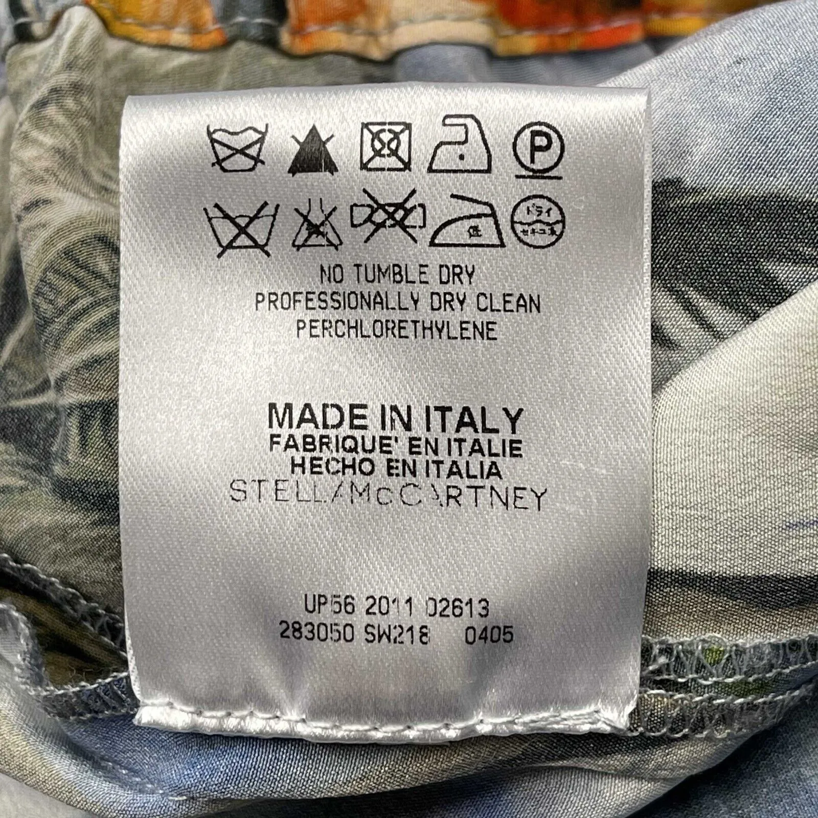 Stella McCartney orange flower Hawaiian surfer boxer shorts pants 42 US 6