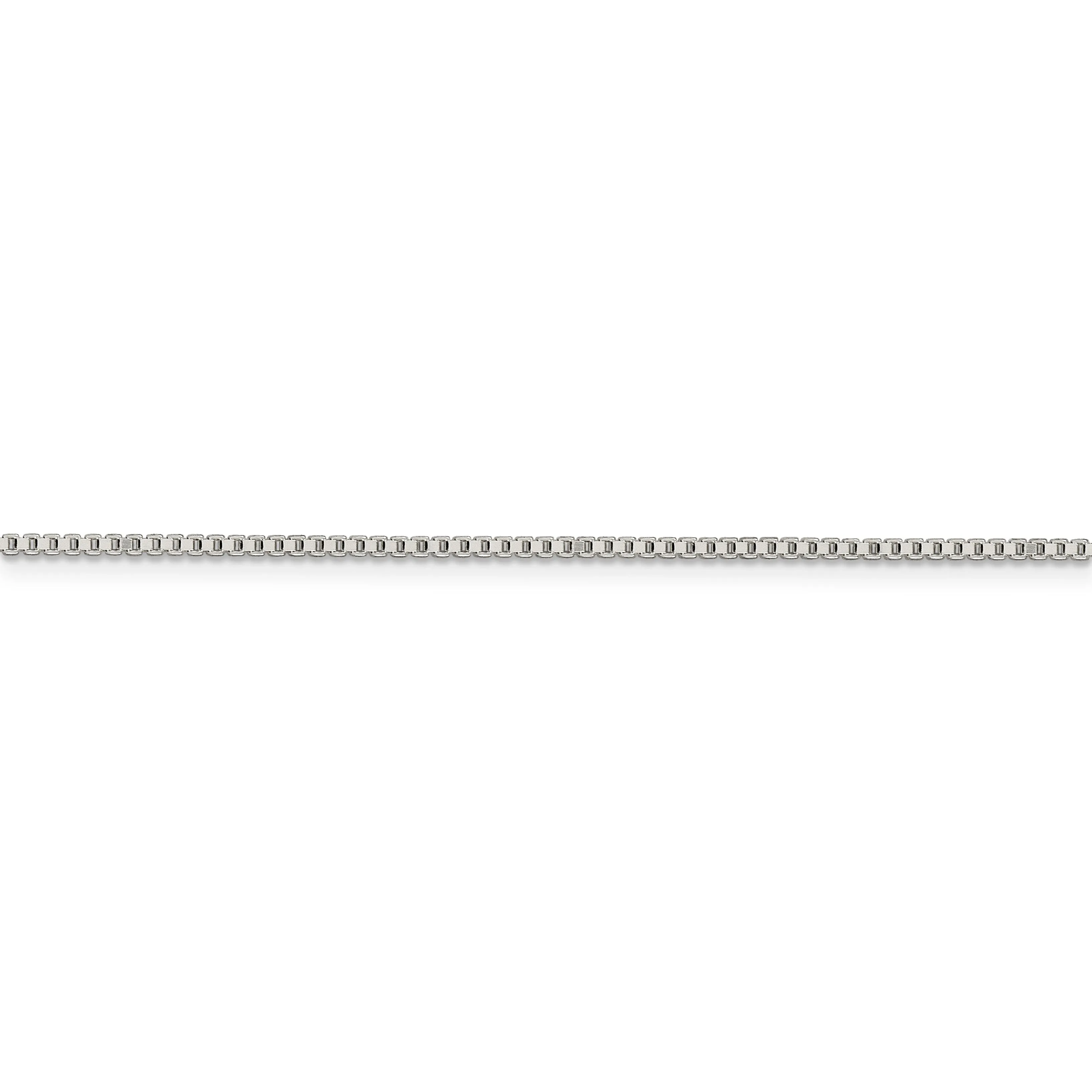 Sterling Silver Polish 1.40-mm Solid Box Chain