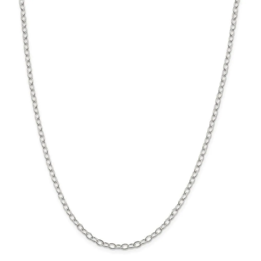 Sterling Silver Polished 3.40-mm Link Chain