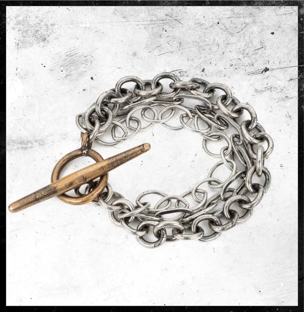 Sterling Silver Umbraculum Toggle Bracelet