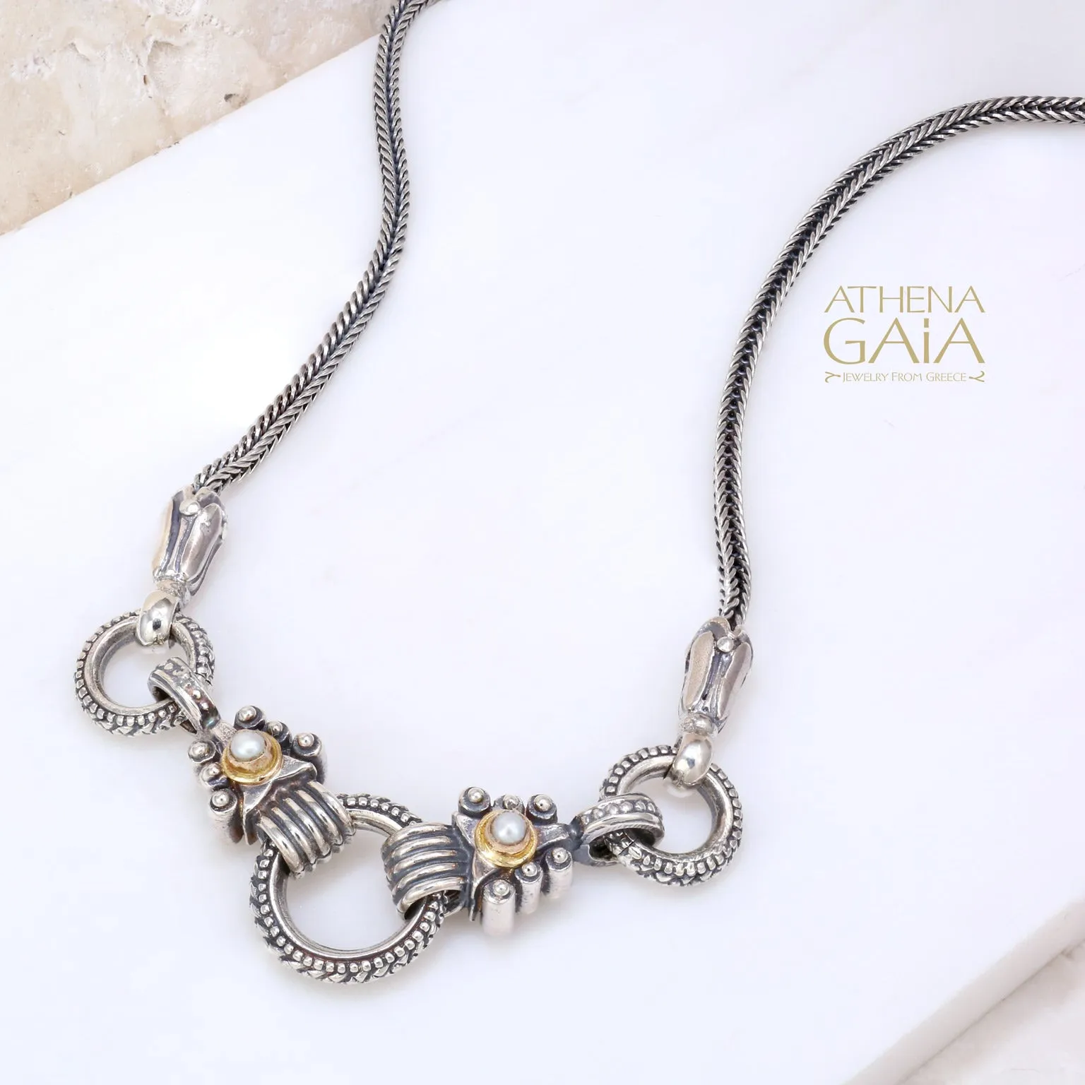 Stone Arrow Charm Link Pendant Chain (In Stock)