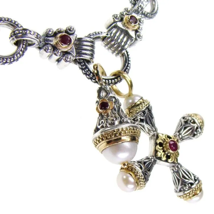 Stone Arrow Charm Link Pendant Chain (In Stock)