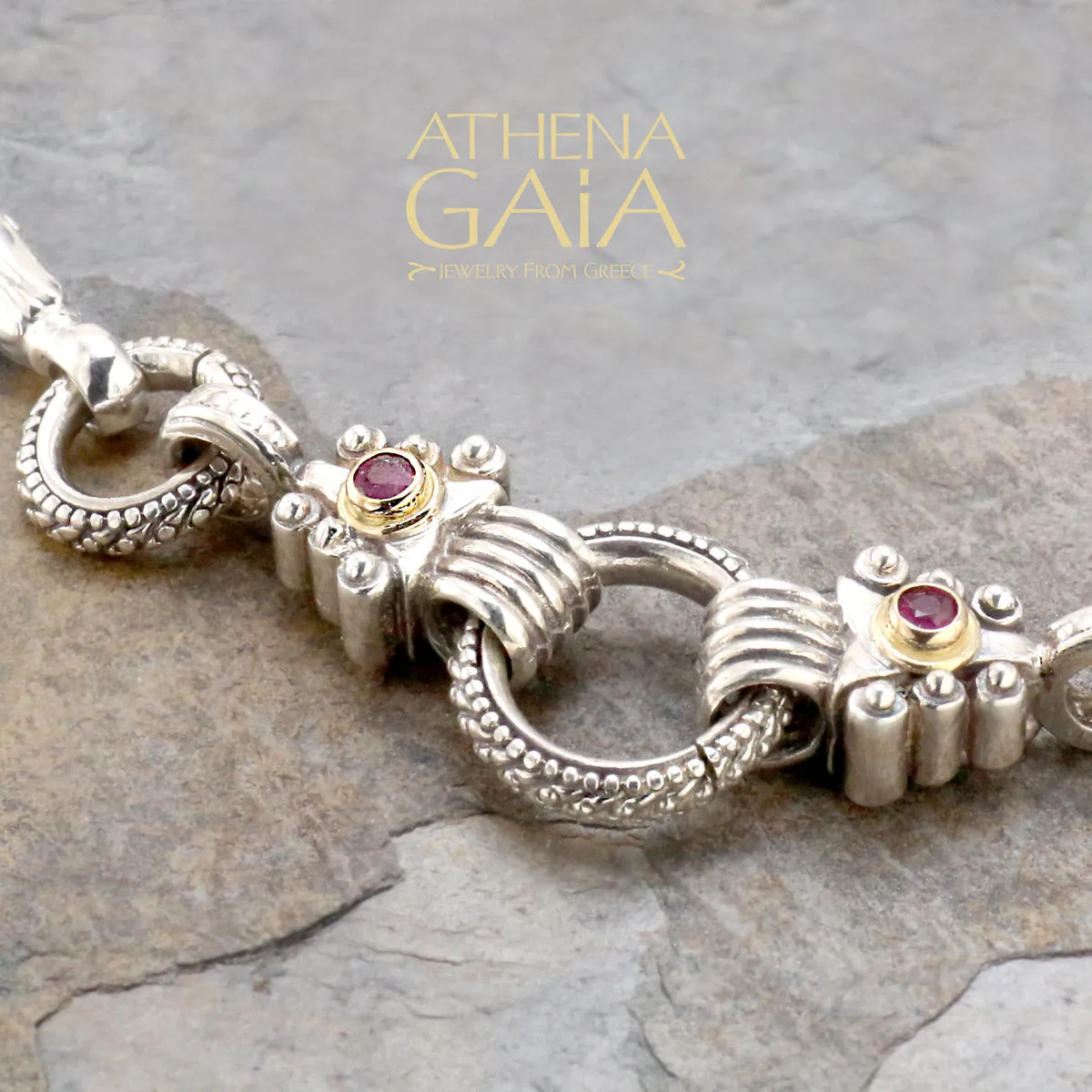 Stone Arrow Charm Link Pendant Chain (In Stock)
