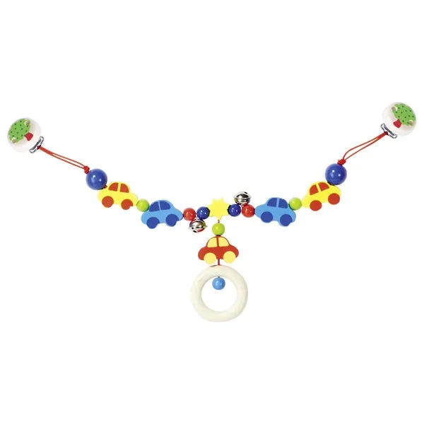 Stroller Chain Cars with clips - Wooden Toys by Heimess